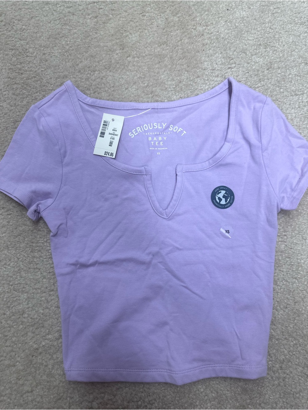Lavender Baby Tee - Women's Top